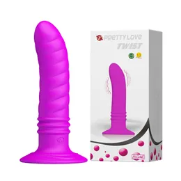 10 hastigheter Mute Vibrator G Spot Massage Vuxna Sexiga leksaker för kvinna Anal Plug Dildo Vibration Masturbator Butt Erotic