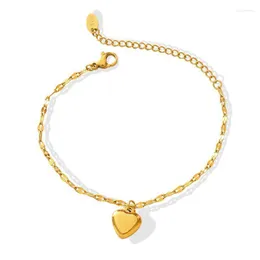 Очарование браслетов Peach Heart Love Bracelet Bracelet Corean Version Campus Girl изящное орнамент для рук для Womencharm Lars22
