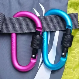 Outdoor-Gadgets Kletterknopf Karabiner Karabinerhaken Clip Schlüsselanhänger Outdoor Aluminiumlegierung Kürbisform Klettern Drop Lieferung 2021 Rock Protection Cam Wandern