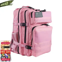 25L/45L Militär Taktisk Ryggsäck Utomhusträning Gymväska Vandring Camping Rese Ryggsäck Army 3D Trekking Molle Knapsack 220602