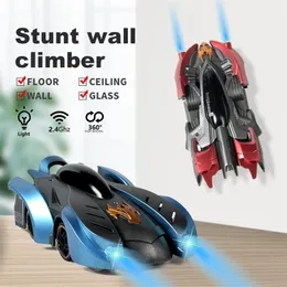 2.4G Anti Gravity Wall Climbing RC Car Electric 360 Rotating Stunt Antigravity Machine Auto Toy with Remote Control 220429