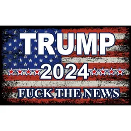 5ft The News Banner sinaliza bandeira da campanha Trump 2024