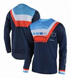 Off-road motosiklet takımları uzun kollu yokuş aşağı takım elbise tişörtler motosiklet üstleri dağ bisikleti sürme takımları özelleştirilebilir
