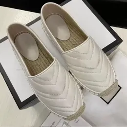 White Pump Luxurious Woman Dress Shoes Real Leather Loafers Designer Platform Heels Casual Shoe Straw Outsole Slip-on Thick Bottom Loafer With Box