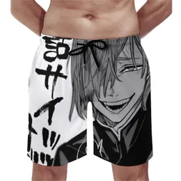 Men's Shorts Nobara Kugisaki Smile Board Jujutsu Kaisen Pattern Beach Man Customs Plus Size Swim Trunks Gift IdeaMen's