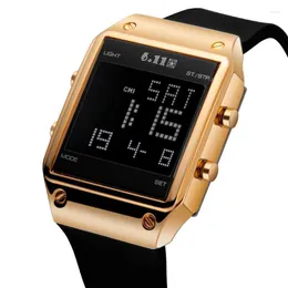 WRISTWATCHES LCD Cyfrowe zegarki dla mężczyzn luksusowy sport Waterproof Electronica Wristwatch Man Clock Relogio Masculino 2022 Drop
