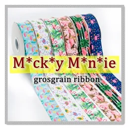 Custom Cartoon Mearry Printed Grosgrain Ribbon 10 ярдов для DIY Шить
