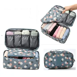 Portable Underwear Bra Storage Bags Waterproof Travel Organizers Multi Layer Toiletry Packing Cub