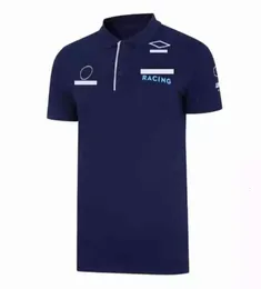 T shirts clothes Men's Polos New Official Sales Hit 2021 F1 Formula One Williams Polo Shirts with Short Sleeves Shirt Off-road Racing Clothing Supporters