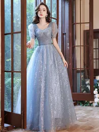 Party Dresses French Style Banquet Dress Elegant Puff Sleeve Bow Prom Dresses 20 220823