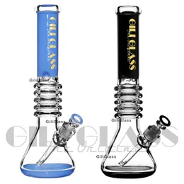 Tubi per acqua pesante da 16 "alti 1100 g dab rigs bong piattaforma petrolifera tubo gorgogliatore 7mm bicchiere di vetro spesso bong inebriante fondo colorato olio grande enorme