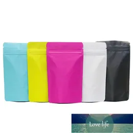 50pcs Big Sizes 5 Colors Aluminum Foil Mylar Zip lock Bags Coffee Food Powder Storage Package Bag Zip Lock Stand up Matte Pouches