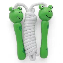 キッズウッドスキップロープ木製グリーンビー漫画動物玩具パーティー補給フィットネスC0621G3