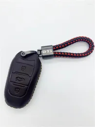 Keychains Multi-Color Fashion Metal Leather Car Styling Keychain Business Gift Auto Key Accessories For VW Golf 7 Gti 6 Personality Smal22