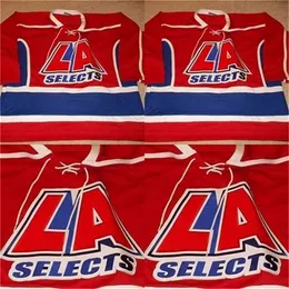 CeUf VTG-LA Selects High School Game Worn Hockey Jersey 100% Stitched Embroidery s Hockey Jerseys