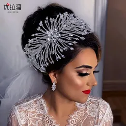 Heart Diamond Wedding Tiara Barock Crystal Bridal Headwear Crown Rhinestone With Wedding Jewelry Hair Accessories Bridal Crowns Headpieces HP429