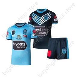 9h4m 2022 Nouveaux t-shirts à manches courtes pour hommes Nsw Blues State of Origin Captains Run Shorts