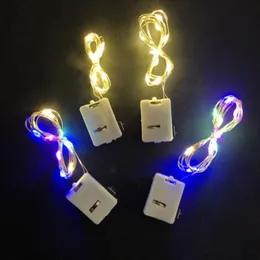 文字列20pcs 3モード銅線LEDストリングフェアリーライトガーランドクリスマスツリー装飾ウェディングパーティーギフトDIYナビダッド2023バッテリー付き