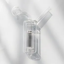 Mini Kształt Kształt Szklany Szafah Palnik Olejeniowy Razem Dym SHISHA DIPOSABLE Glass Pipes Ash Catchers Bong PerCater Bubbler Tobacco 10mm Bowl Palenie Akcesoria