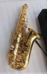 Brand New Japão Yanagis A-992 Saxofone Alto Banhado GoldKey Sax Profissional Com Bocal Caso e Acessórios