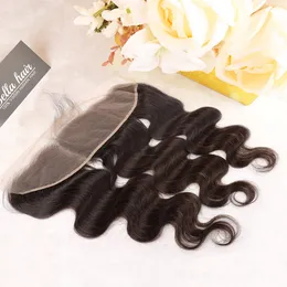 Sale Body Wave Ear to Ear Lace Frontal Hair Indian Human Hair Extensions Hand Tied 150% 13x4 Lace Frontals Closure Pre-Pulled Baby Hair Exquisite Bella Hair Trending