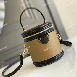 Vintage Cowhide Cannes Women Shoulder Crossbody Bags Designer Luxury Handbags Top Quality Neonoe Lady Bucket Bag Noe Purse Wallets