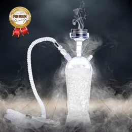 Hookah Set with Portable Modern Acrylic Design Silicone Bowl