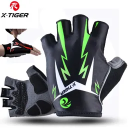 X Тигровые велосипедные перчатки Mens Mtb Road Отражающий горный велосипед Half Finger Bicycle Non Slip Sports 220624