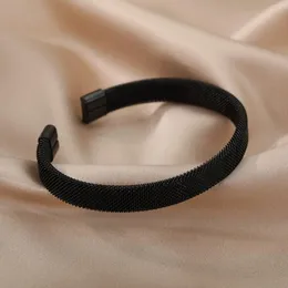 Bransolety siatki stali nierdzewnej dla kobiet drut mężczyźni imprezy biżuteria otwarta koniec zapięcie urok Braceletsbangle BangleBangle