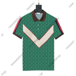 2022 Summer Designer polo Shirts Mens luxury collar montage stripe print TShirts fashion womens letter printing t-shirt casual tshirt tee