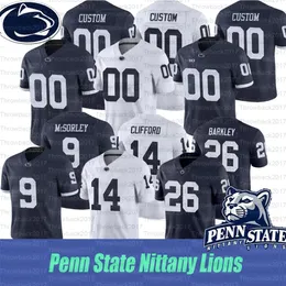 A3740 2021 Penn State Nittany Lions #14 Sean Clifford #21 Noah Cain #26 Saquon Barkley #9 Trace McSorley #6