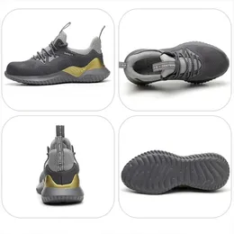 JACKSHIBO Shoes for Men Steel Toe Cap Boots Antismashing Protective Construction Safety Work Sneakers Y200506 GAI GAI GAI