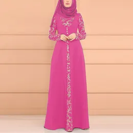 캐주얼 드레스 여성 이슬람 드레스 전체 커버기도 Kaftan 아랍 Jilbab Abaya 이슬람 레이스 스티치 Dresshijab Vestido Robe Musulman R5Casua