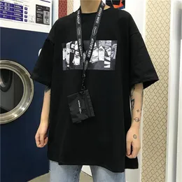 メンズデザイナーTシャツナルトサマーハラジュククールユニセックス半袖Tシャツ日本語アニメ面白い印刷ストリートスタイルTシャツC266D