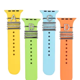 شاهد سحر الزخرفة لـ I Band Bracelet Metal Leg Decorative Nails for iWatch Sport Strap Ornament Associor