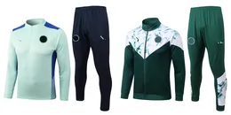 22-23 Sociedade eSportiva Palmeiras男子トラックスーツバッジ刺繍レジャースポーツスーツ衣料屋外スポーツトレーニングシャツ