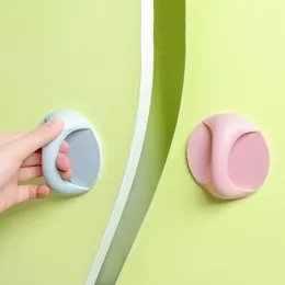 Self-adhesive Round Plastic Knobs Multi-purpose Multicolor Wardrobe Pulls Auxiliary Furniture Knobs Door Handles Hardware