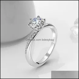Wedding Rings Jewelry Dodo Vintage Ring For Women Engagement Cubic Zirconia Simple Design Fashion Bague Bi Dhujc