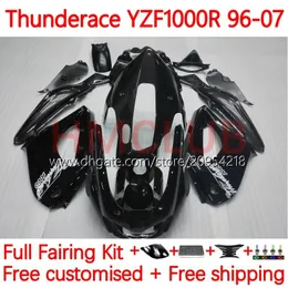 ヤマハYZF1000R Thunderace YZF 1000R 1000 R 96-07ボディのボディワーク8NO.10 YZF-1000R 96 97 98 99 00 01 02 07 YZF1000-R 1996 2003 2004 2005 2006 2007 FAIRING BLACK GRAY