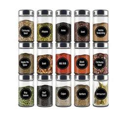 144 PCS spice Jar label Stickers food storage For Skateboard Car Baby Scrapbooking Pencil Case Diary Phone Laptop Planner Decoration Book Album Kids Toys DIY Decals