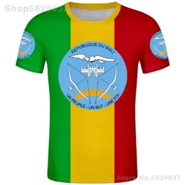 MALI maglietta fai da te su misura gratuita nome numero mli t-shirt nazione bandiera ml repubblica francese paese maliano parola stampa vestiti po 220702