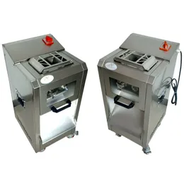 Máquina de fatizador de carne vertical para fatiar a trituração e cortador de carne elétrica de cubos 110V 220V
