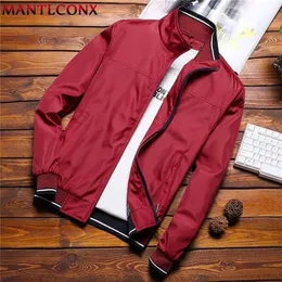 MantlConx Plus Size 7xl 8xl Casual Jacket Men Fashion Loose Mens Zipper Bomber S and Coats Sportswear 211217