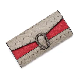 X レディース財布ロングスタイルバックル三つ折りレザーバッグ韓国版マルチカード保持バッグファッション多機能財布