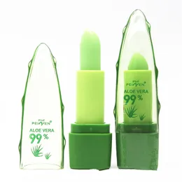 Dropship aloe vera dudak jöle dudakları balsam nemlendirici ve ısınma ruj uzun ömürlü opp çantaları2087953