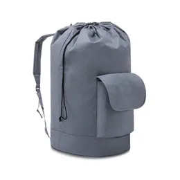 Bolsas de lavanderia Sacas de viagem de camping tiras de tração de tração de tração caseira mochila escolar saco de armazenamento de bolso portátil de máquina de armazenamento