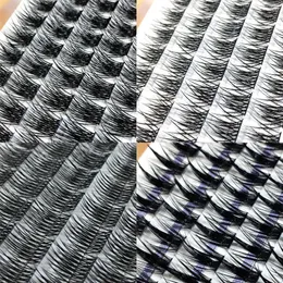 False Eyelashes Fluffy Single 60Pcs Cluster Lashes Premade Volume Fans Individual Eyelash Segmented Natural Fake For Eye ExtensionsFalse