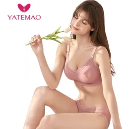 YATEMAO 2pcs Wirefree Breastfeeding Bra Maternity Nursing Bra Pregnancy Clothes for Mternity Women Prengant Bras Big Size Sleep 210318