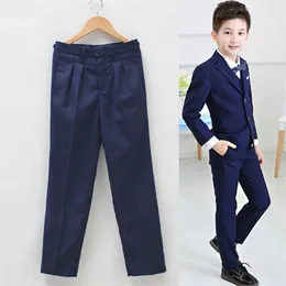 Kids Pants spodnie chłopięce spodnie Big Boys Spodnie Kids Suit Boy School Performance Wedding Party Ubrania LJ201127