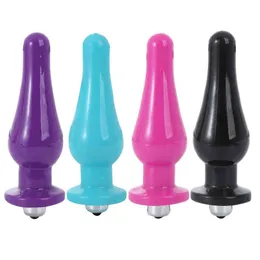 NXY Anal Toys Vier Farbvibration Hinterhof Pull Bead Prostata Massager G Spot Anal Plug Masturbation Stick Erwachsener Sexprodukte 220708